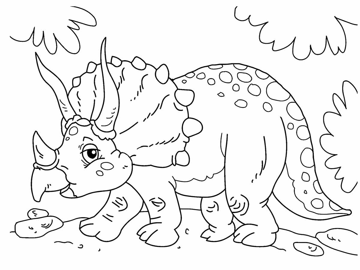 Dinossaurs coloring page (7)