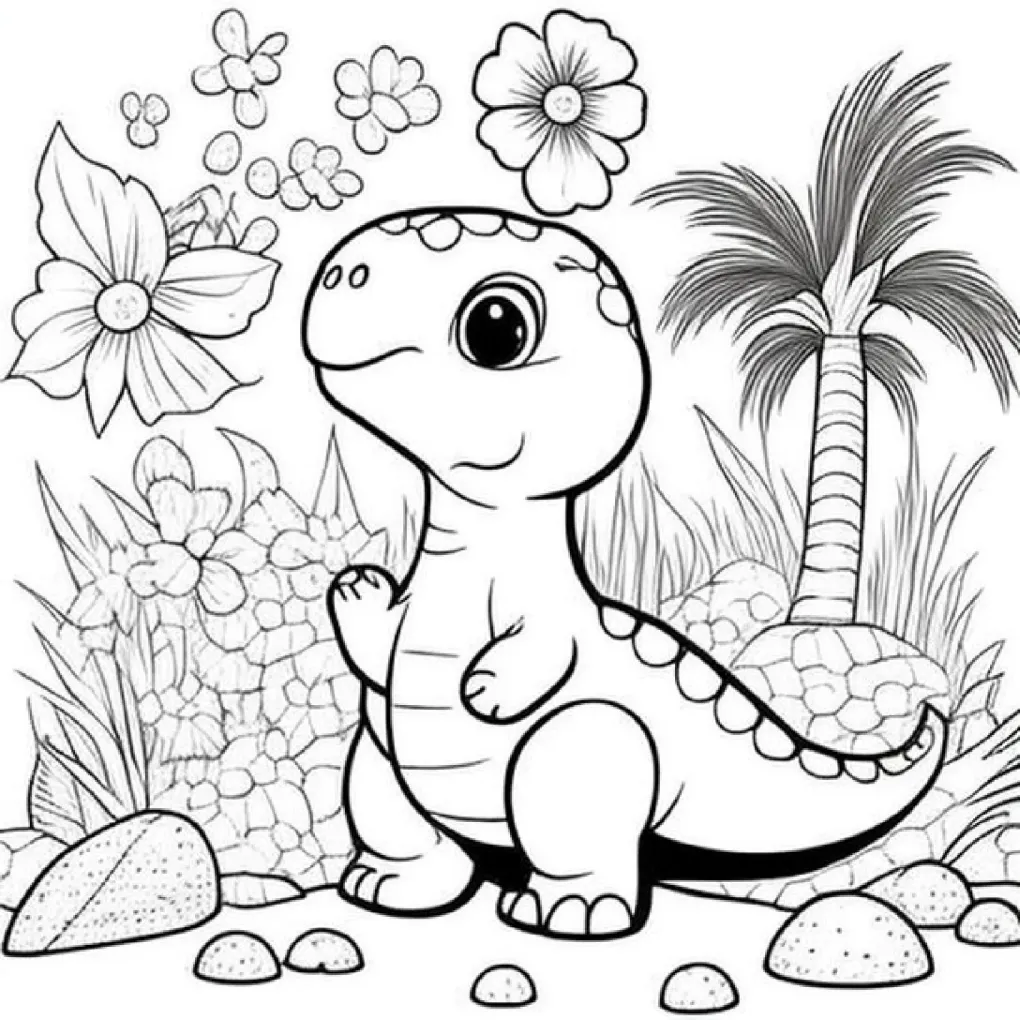 Dinossaurs coloring page (7)