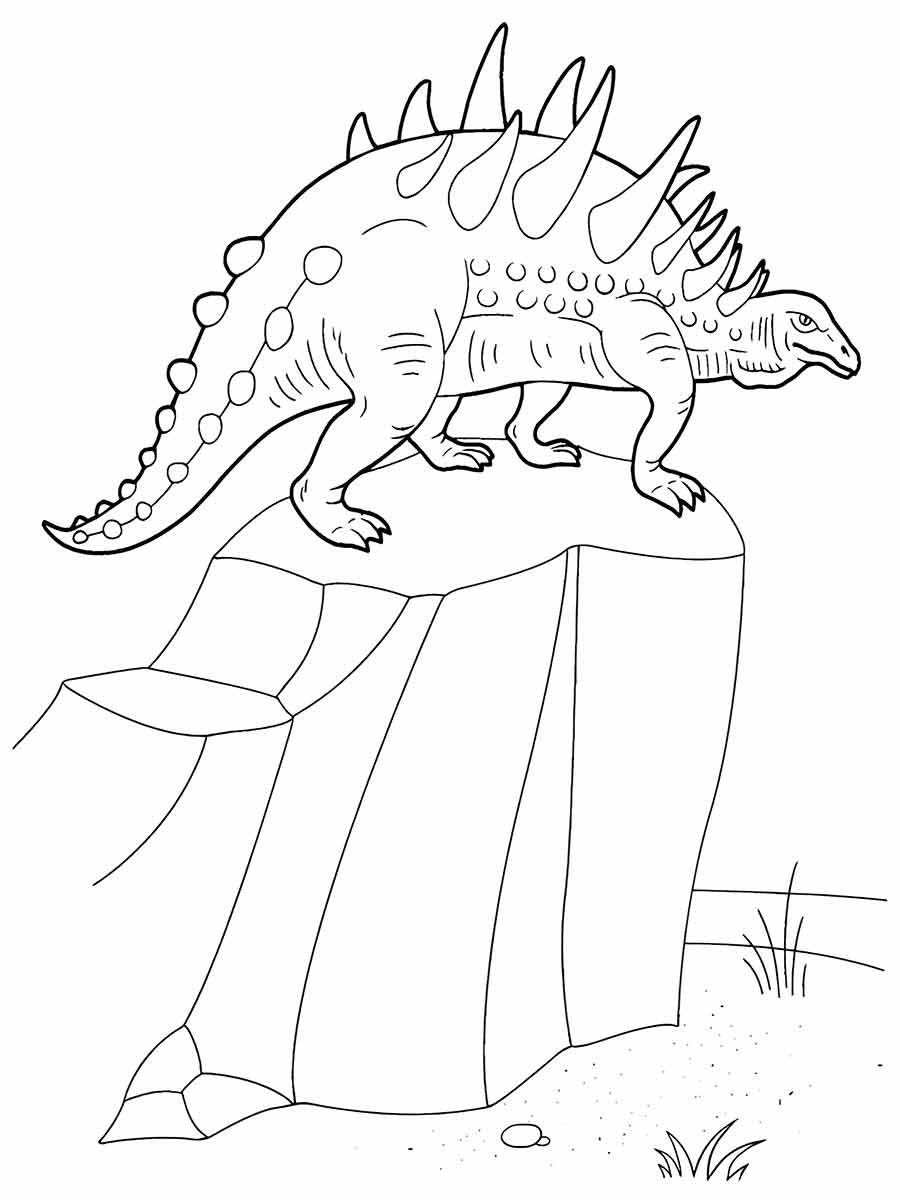 Dinossaurs coloring page (8)