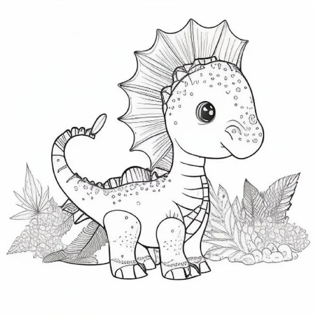 Dinossaurs coloring page (8)