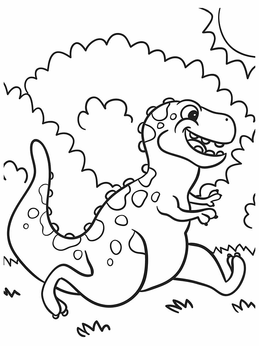 Dinossaurs coloring page (9)