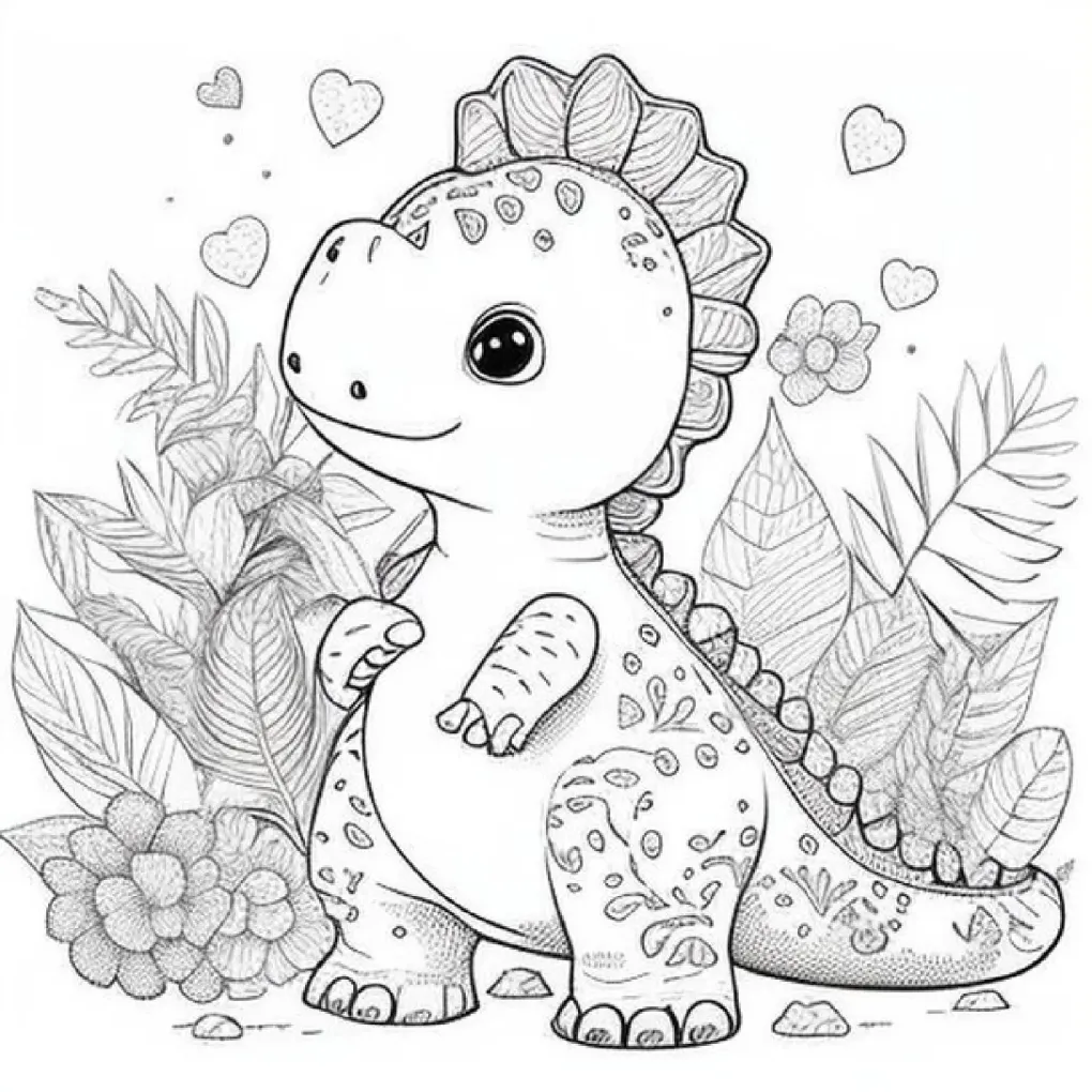 Dinossaurs coloring page (9)