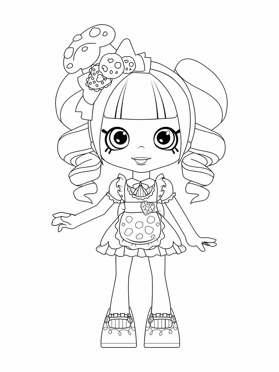 Desenho de boneca para colorir