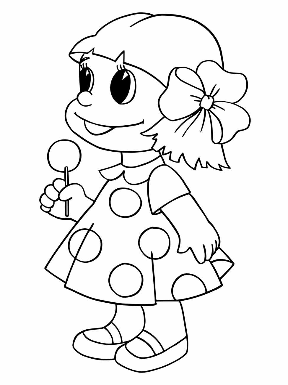 Desenho de boneca para colorir