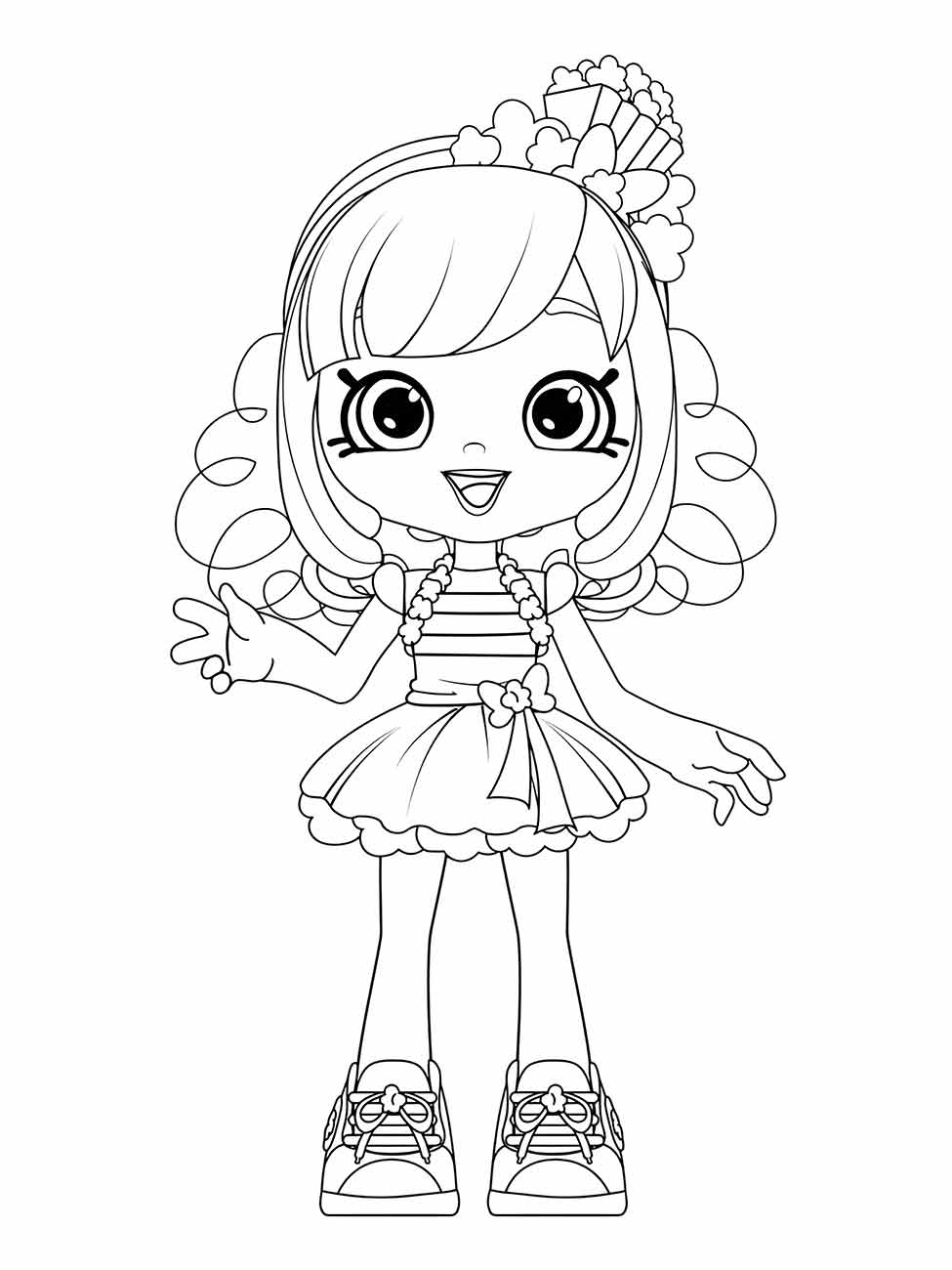 Desenho de boneca para colorir