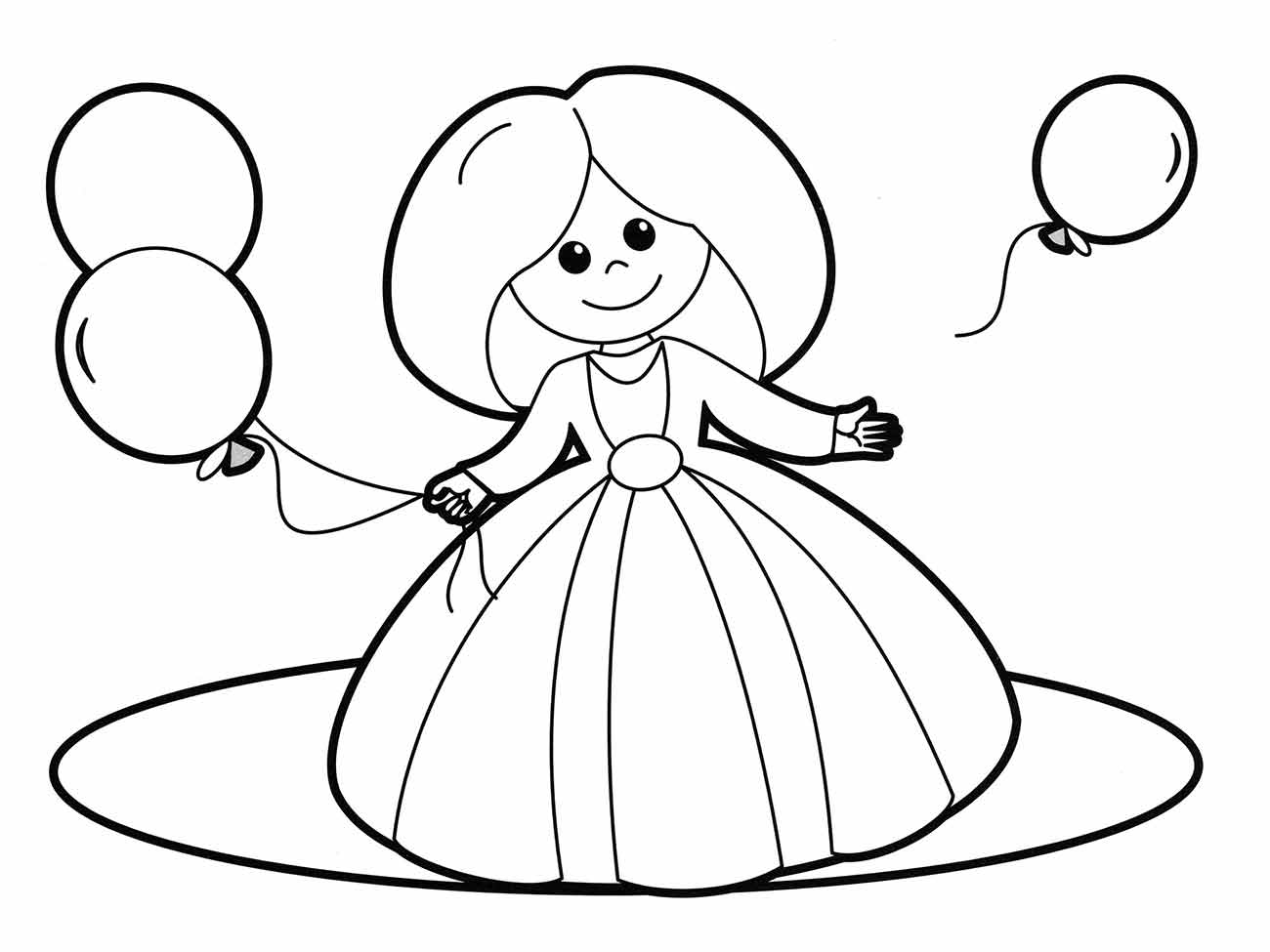 Desenho de boneca para colorir