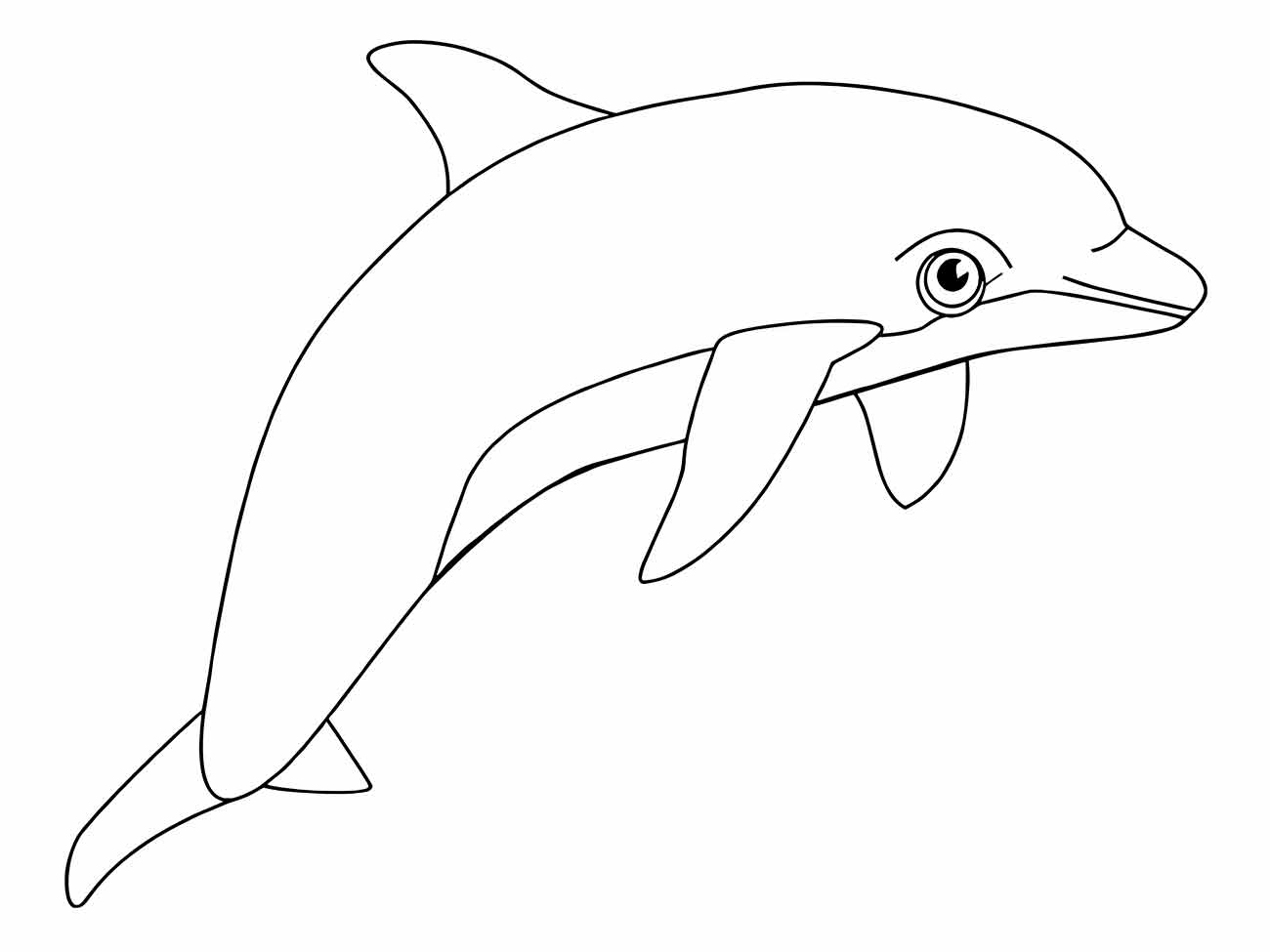 Dolphins coloring page (1)