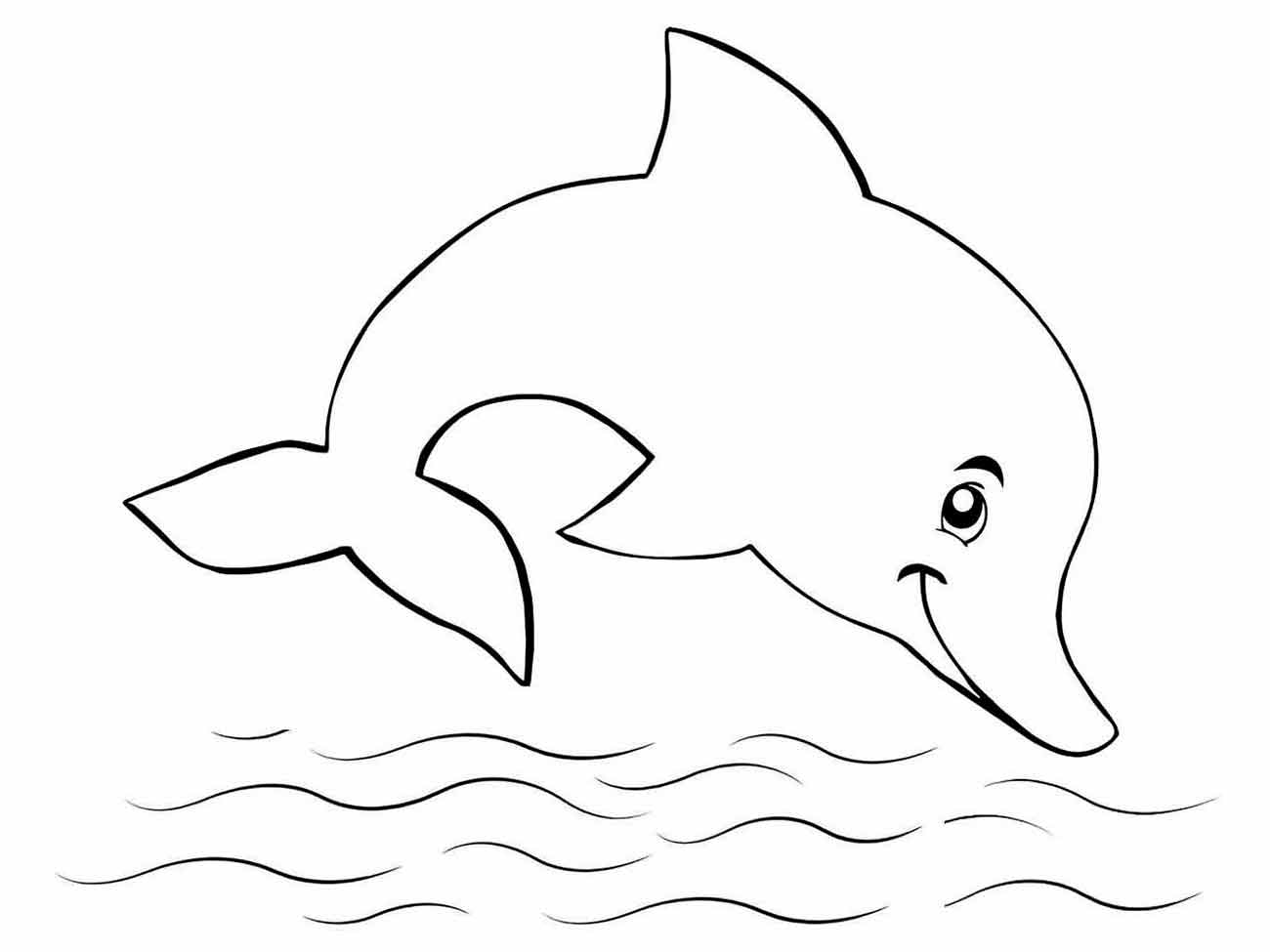 Dolphins coloring page (10)