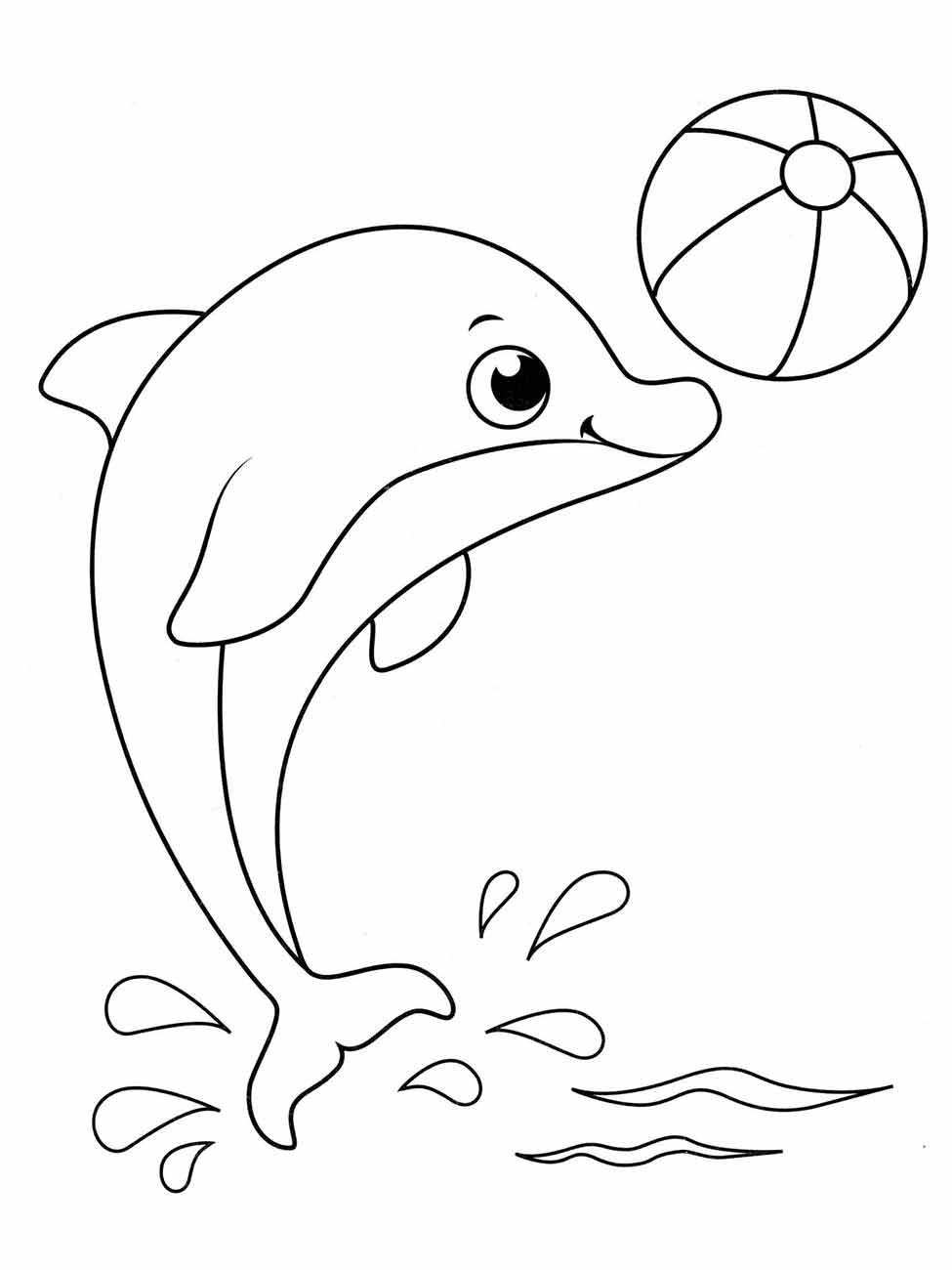 Dolphins coloring page (14)