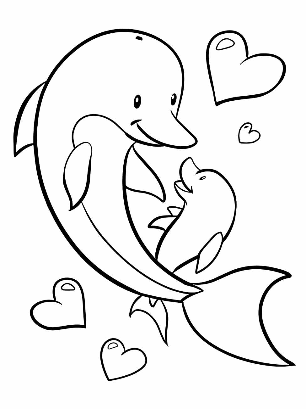 Dolphins coloring page (17)