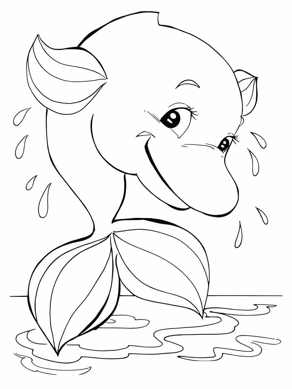 Dolphins coloring page (19)