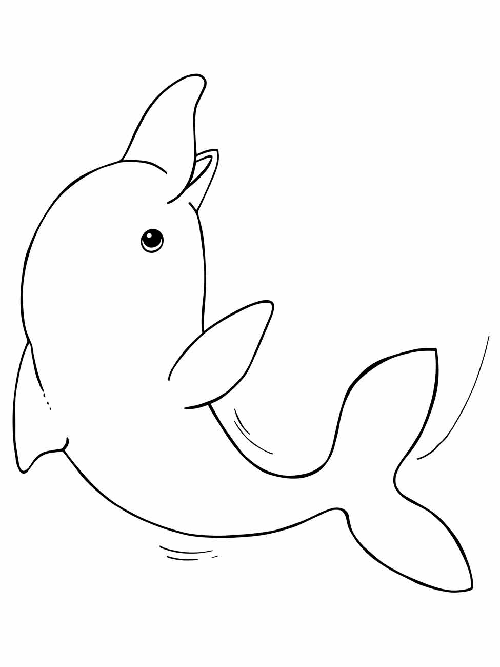 Dolphins coloring page (2)