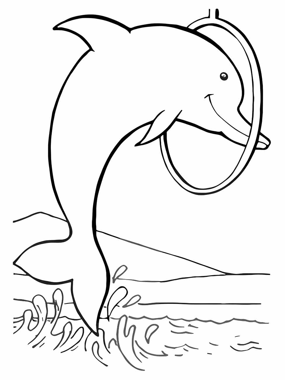 Dolphins coloring page (20)