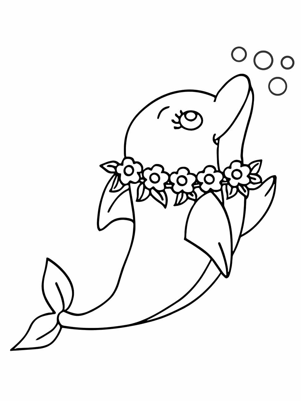 Dolphins coloring page (21)