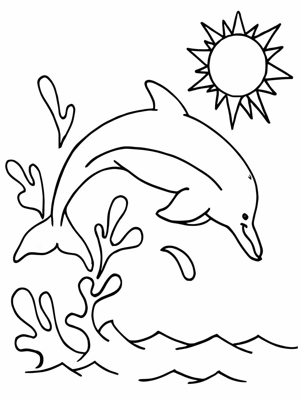 Dolphins coloring page (23)