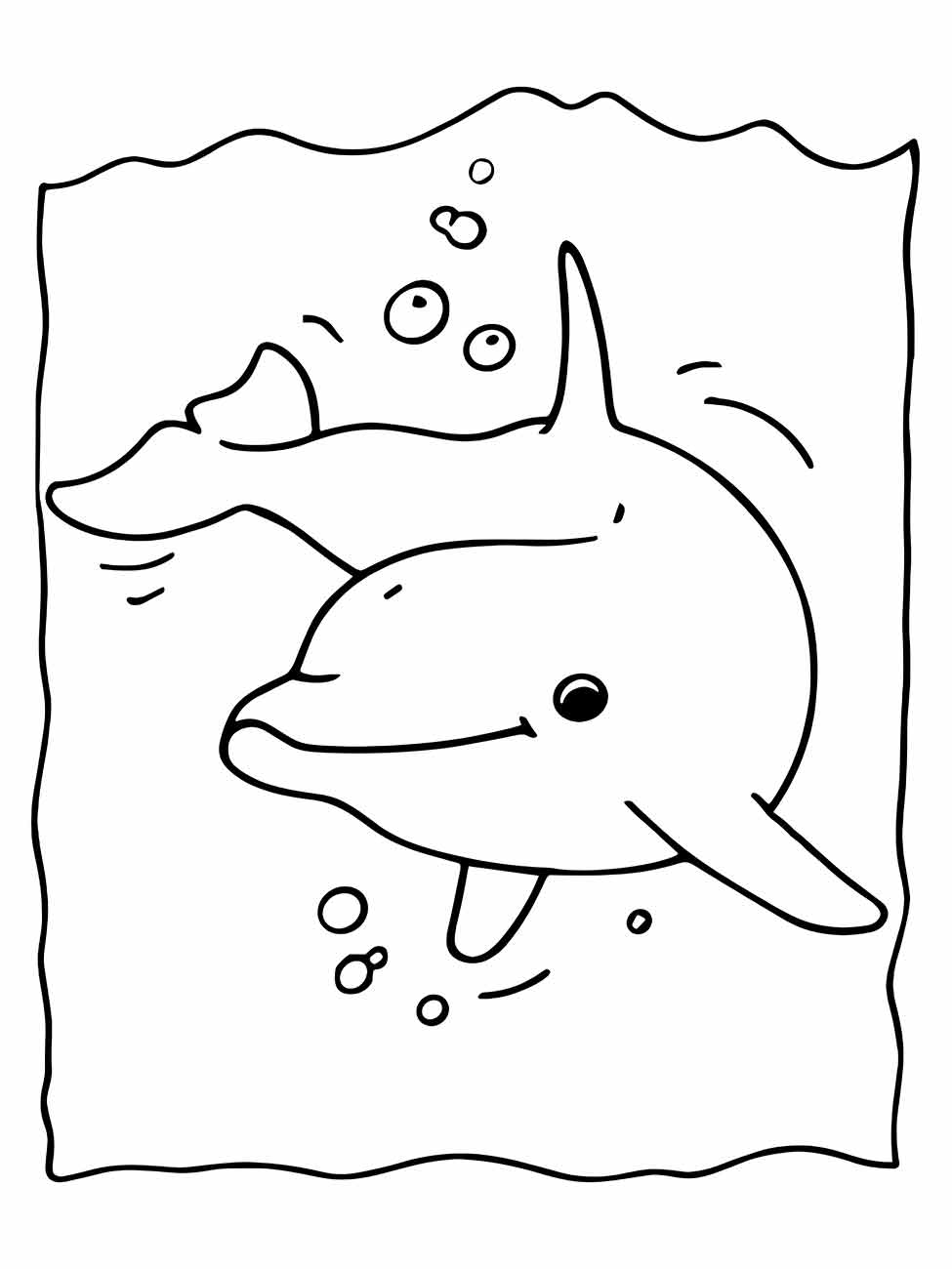 Dolphins coloring page (26)