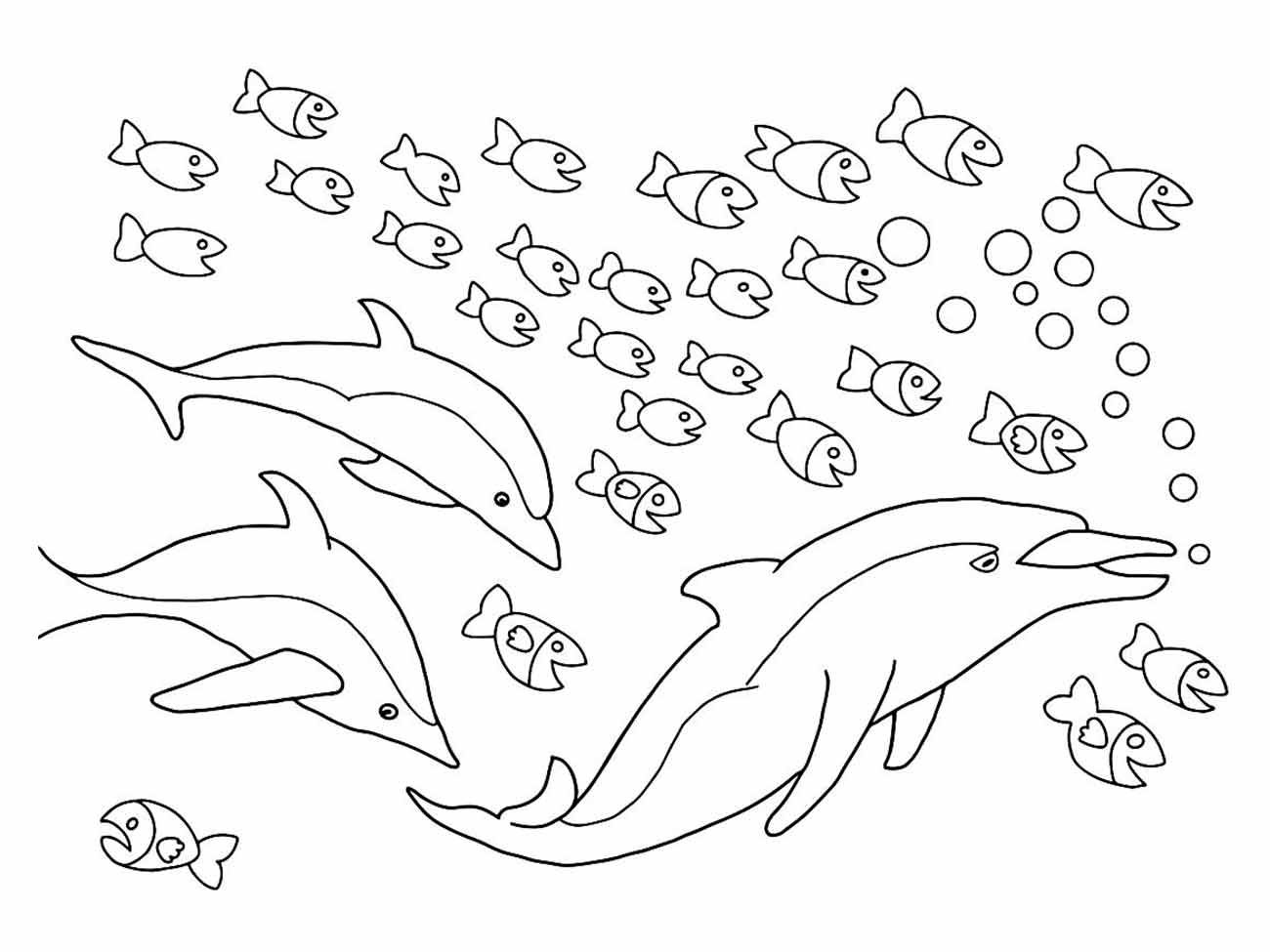 Dolphins coloring page (28)