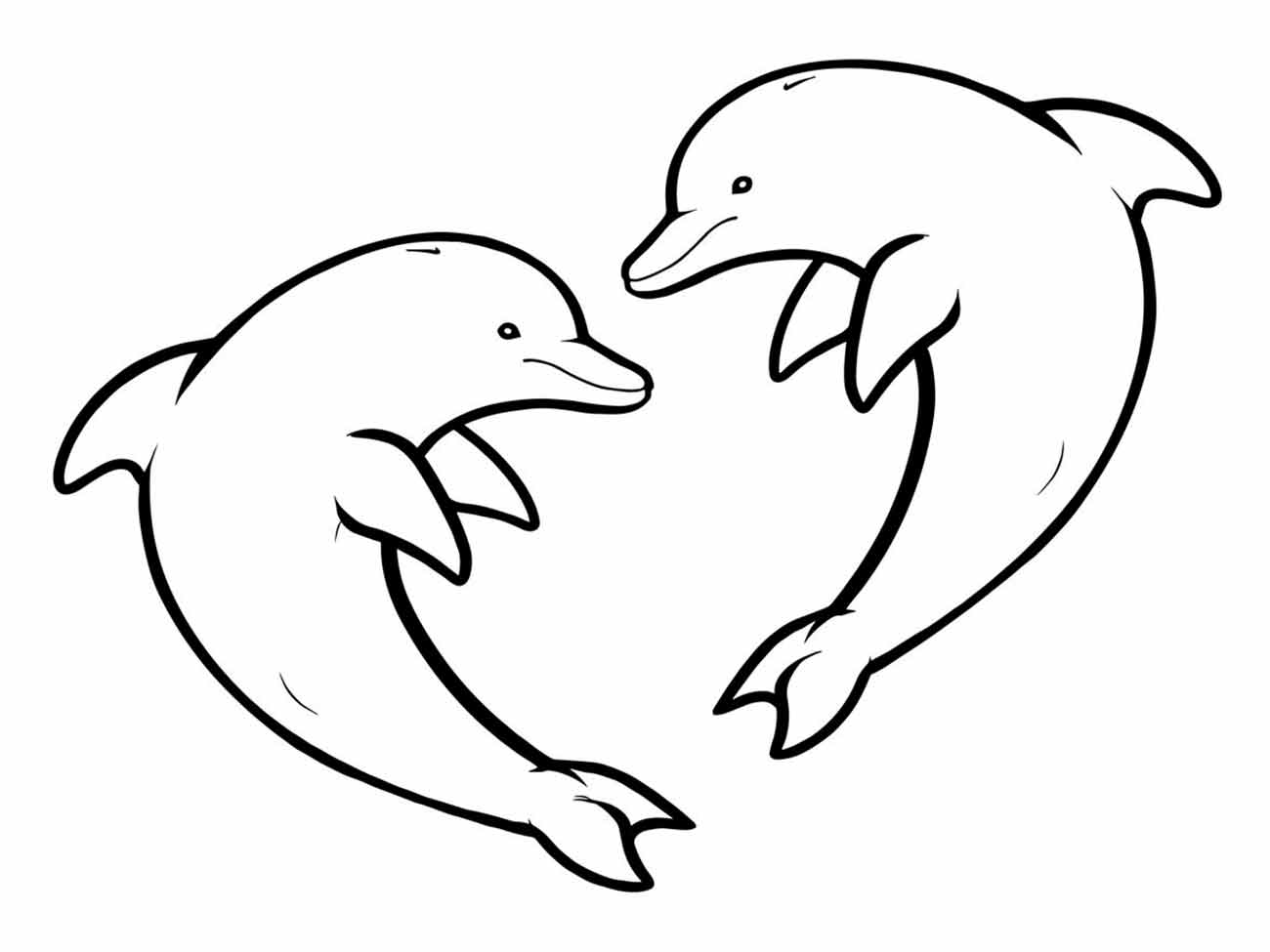 Dolphins coloring page (7)