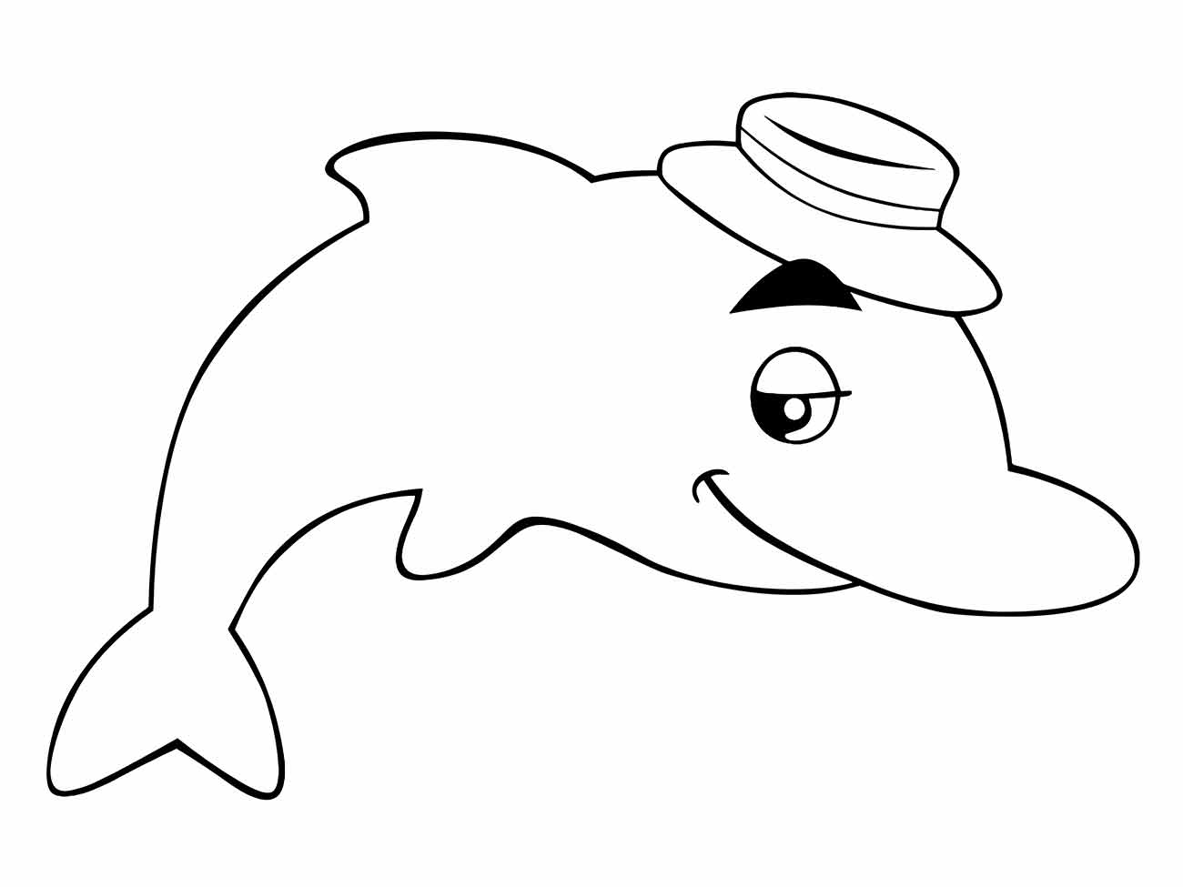 Dolphins coloring page (8)