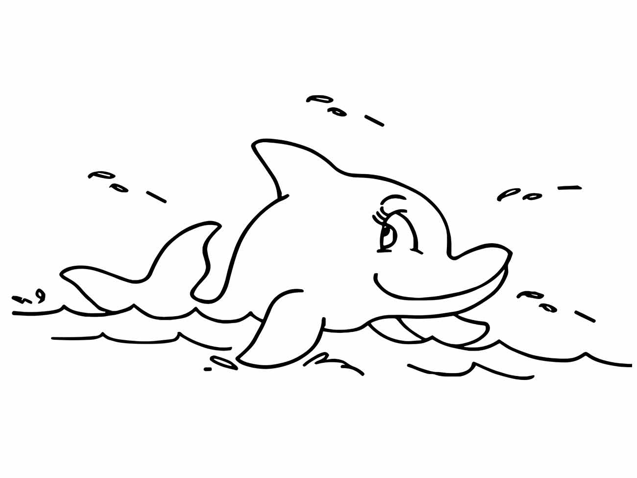 Dolphins coloring page (9)