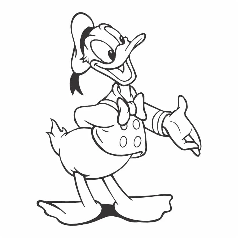 Donald coloring page (11)