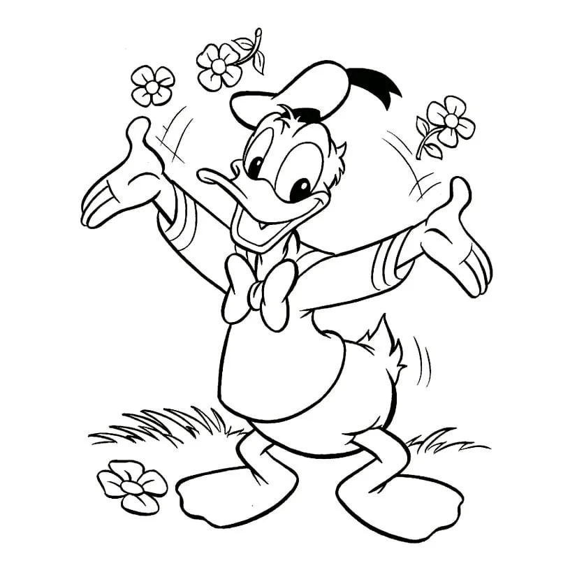 Donald coloring page (15)