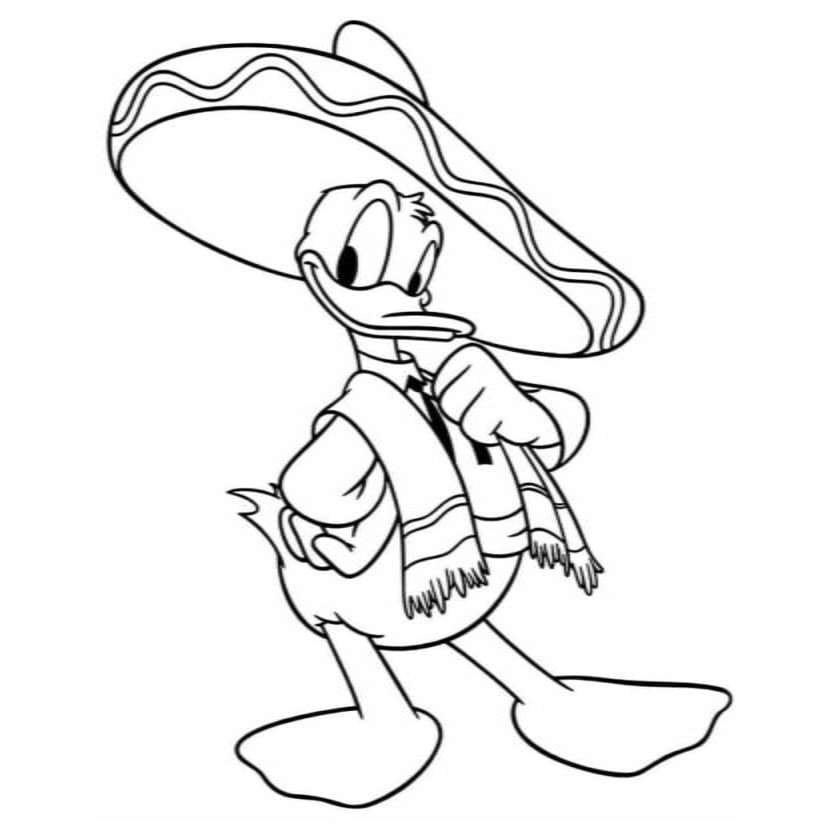 Donald coloring page (16)