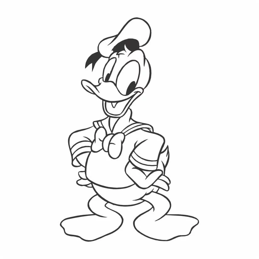 Donald coloring page (17)