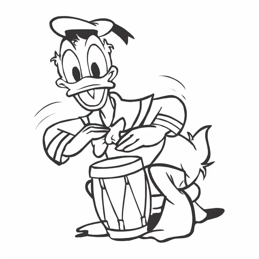 Donald coloring page (4)