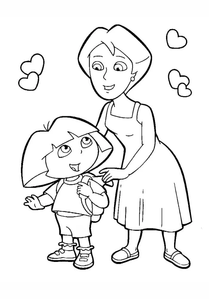 Dora the Explorer coloring page (100)