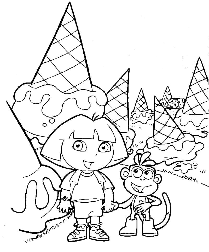 Dora the Explorer coloring page (105)