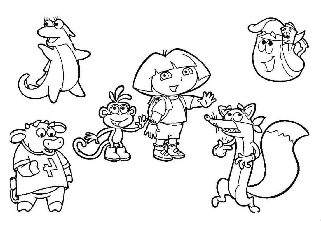 Dora the Explorer coloring page (13)