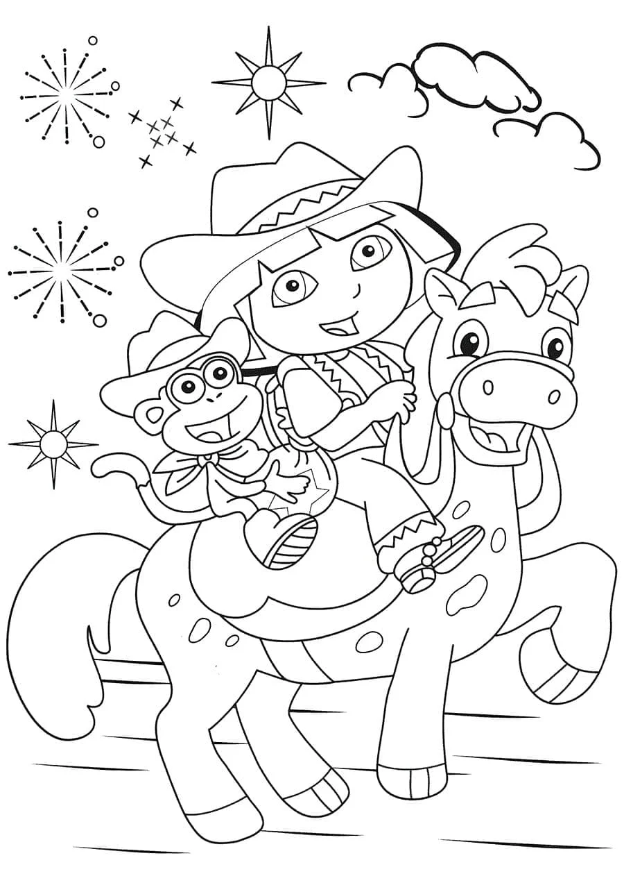 Dora the Explorer coloring page (4)