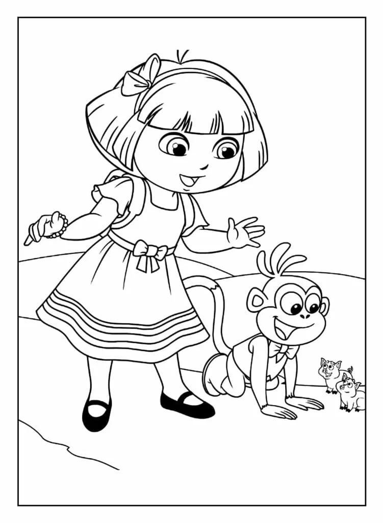 Dora the Explorer coloring page (73)