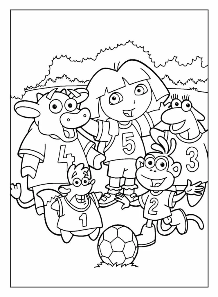 Dora the Explorer coloring page (8)