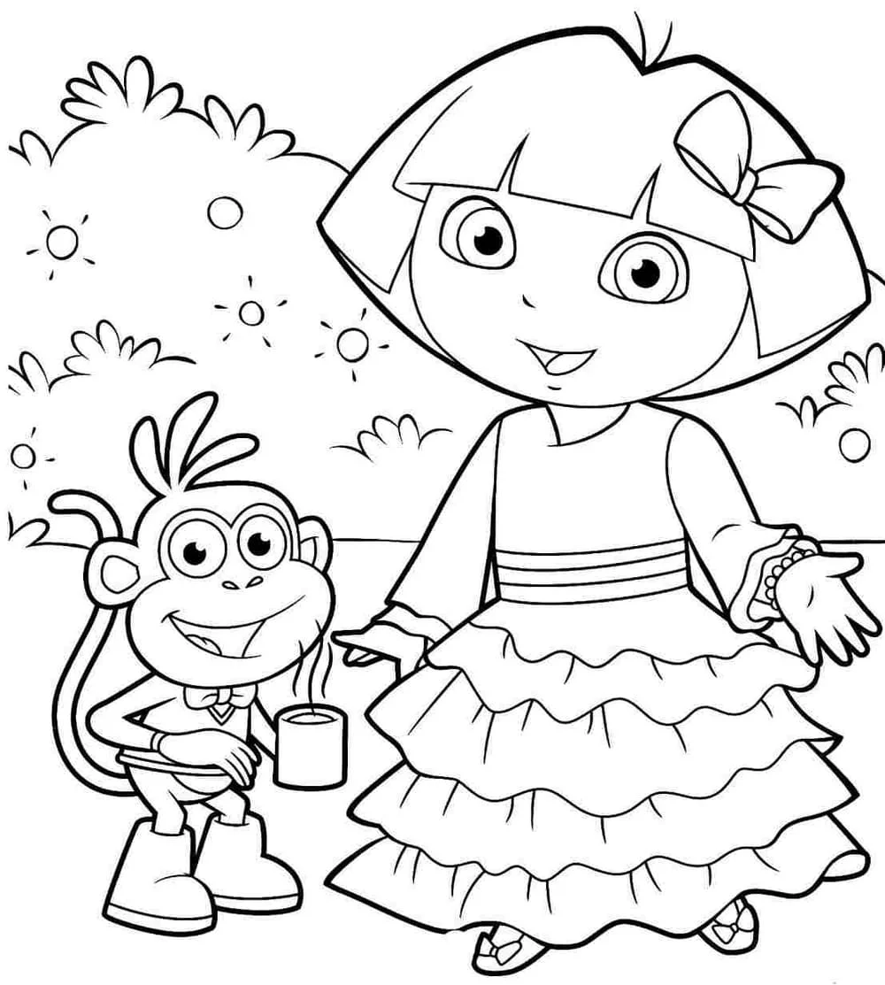 Dora the Explorer coloring page (86)