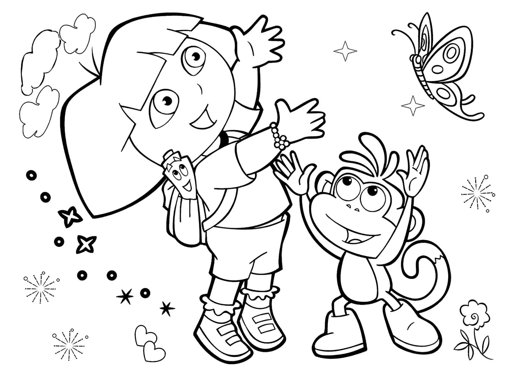 Dora the Explorer coloring page (9)