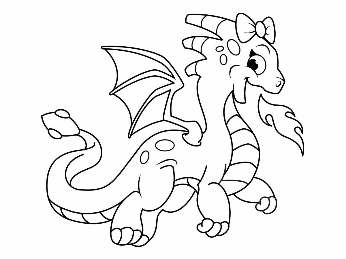 Dragon coloring page (1)