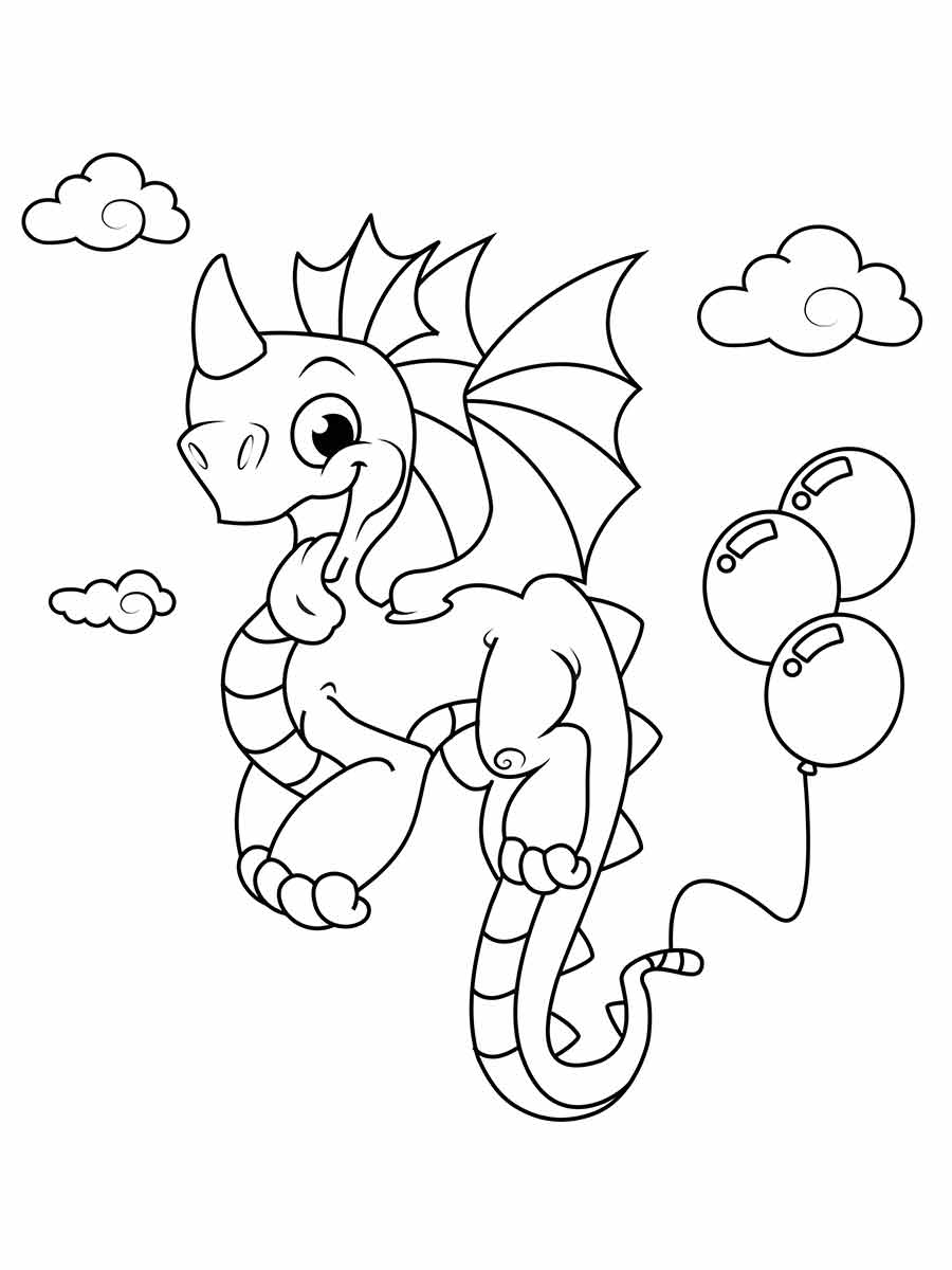 Dragon coloring page (10)