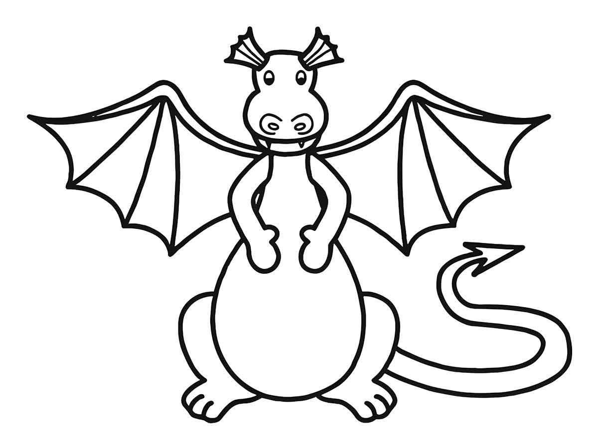 Dragon coloring page (13)