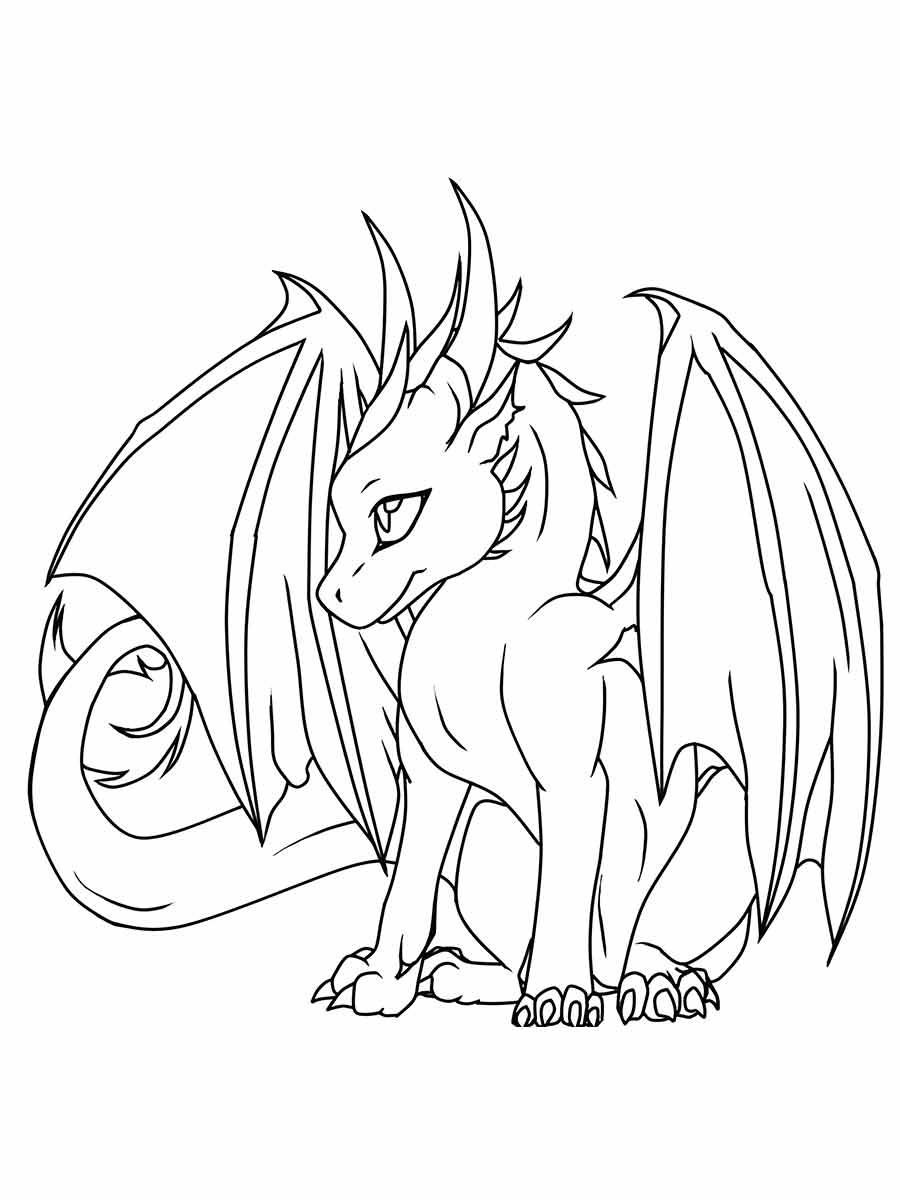 Dragon coloring page (18)