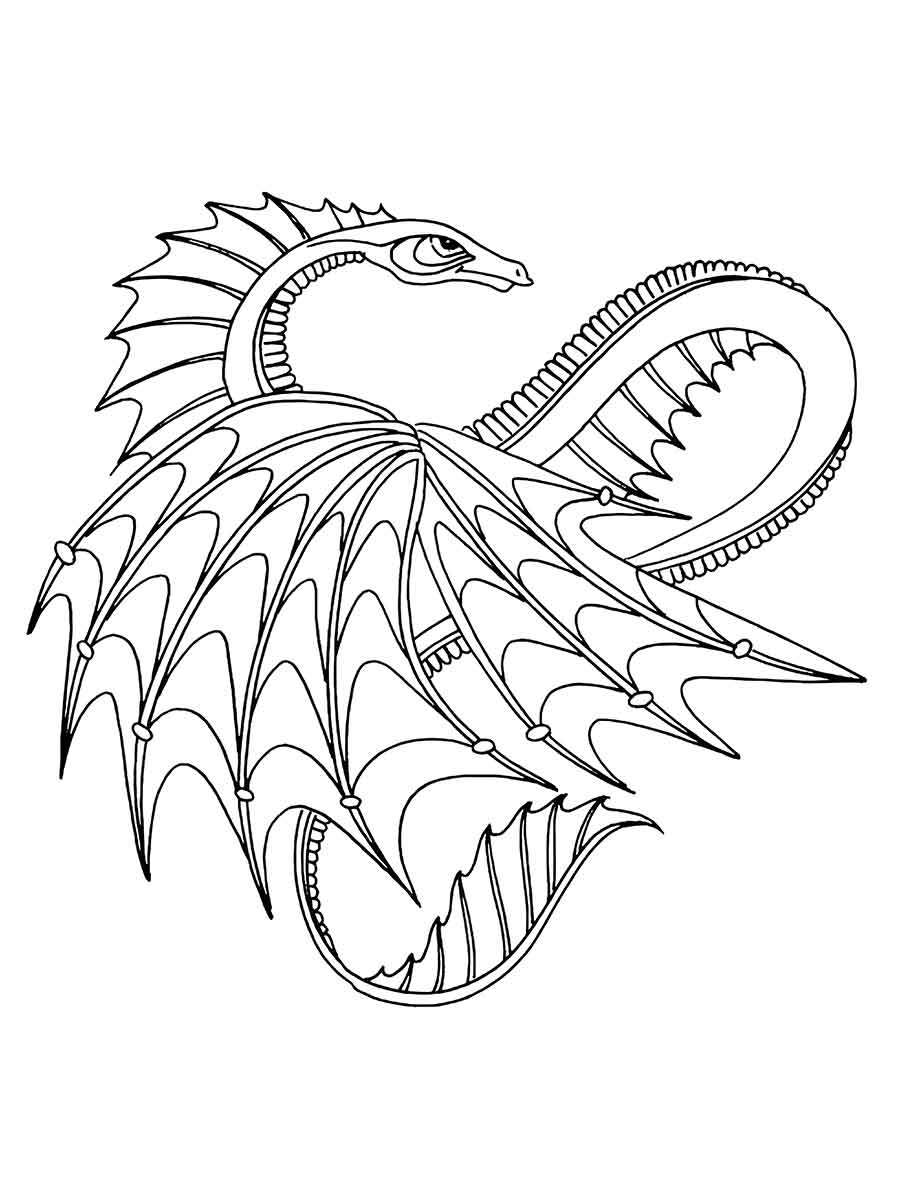 Dragon coloring page (20)