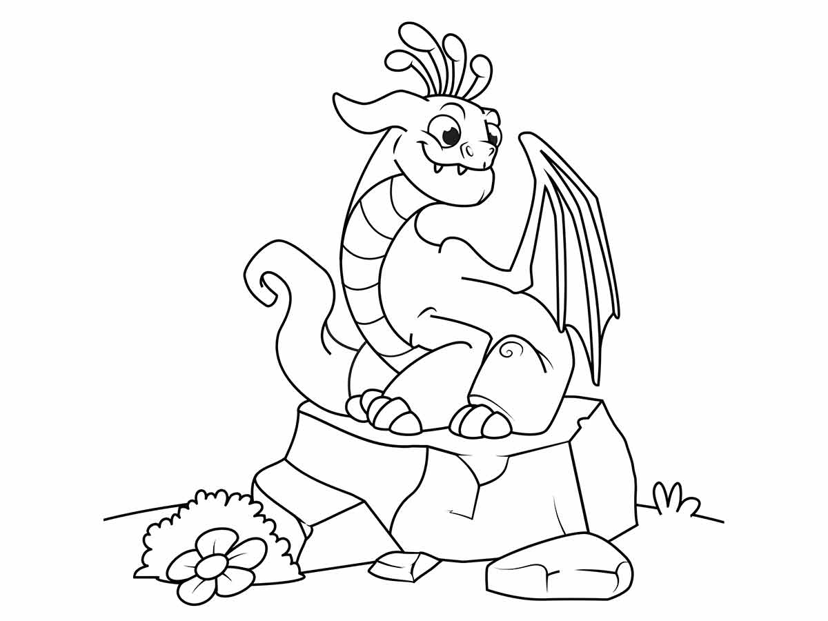 Dragon coloring page (23)