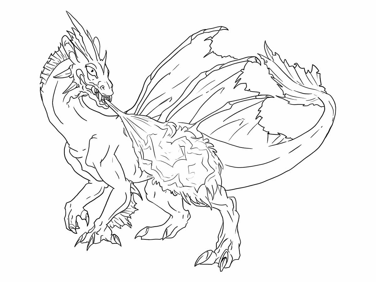 Dragon coloring page (24)