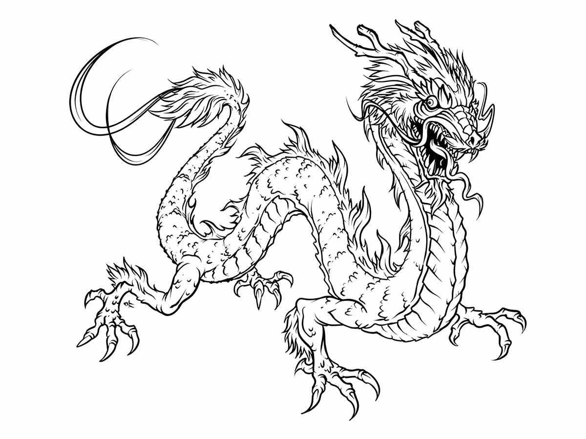 Dragon coloring page (25)