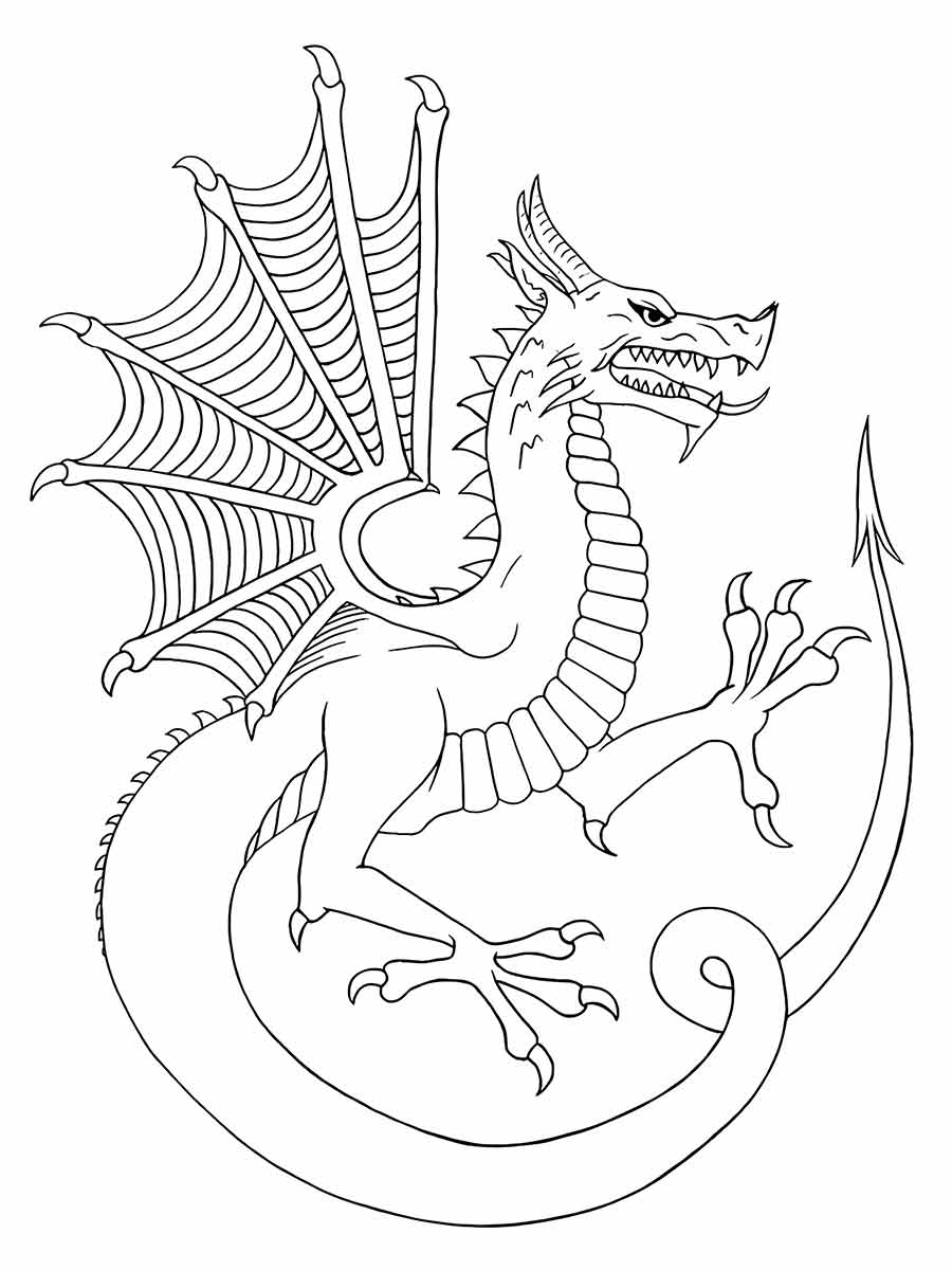 Dragon coloring page (32)