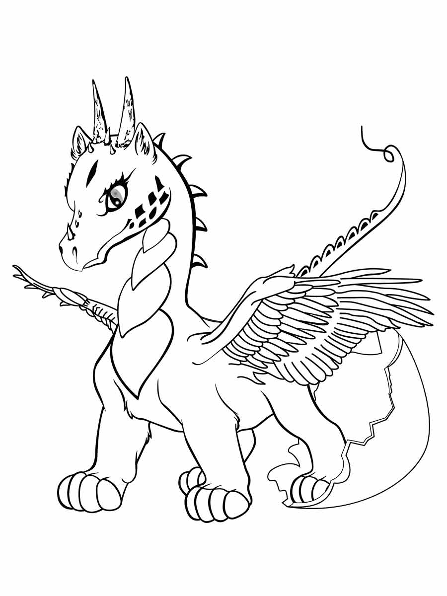 Dragon coloring page (34)