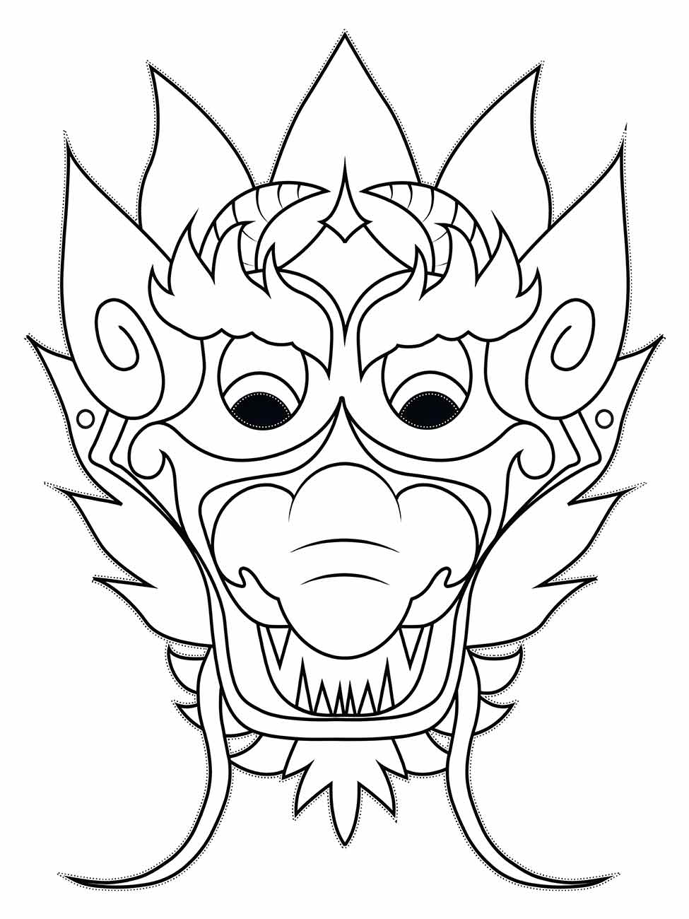 Dragon coloring page (37)