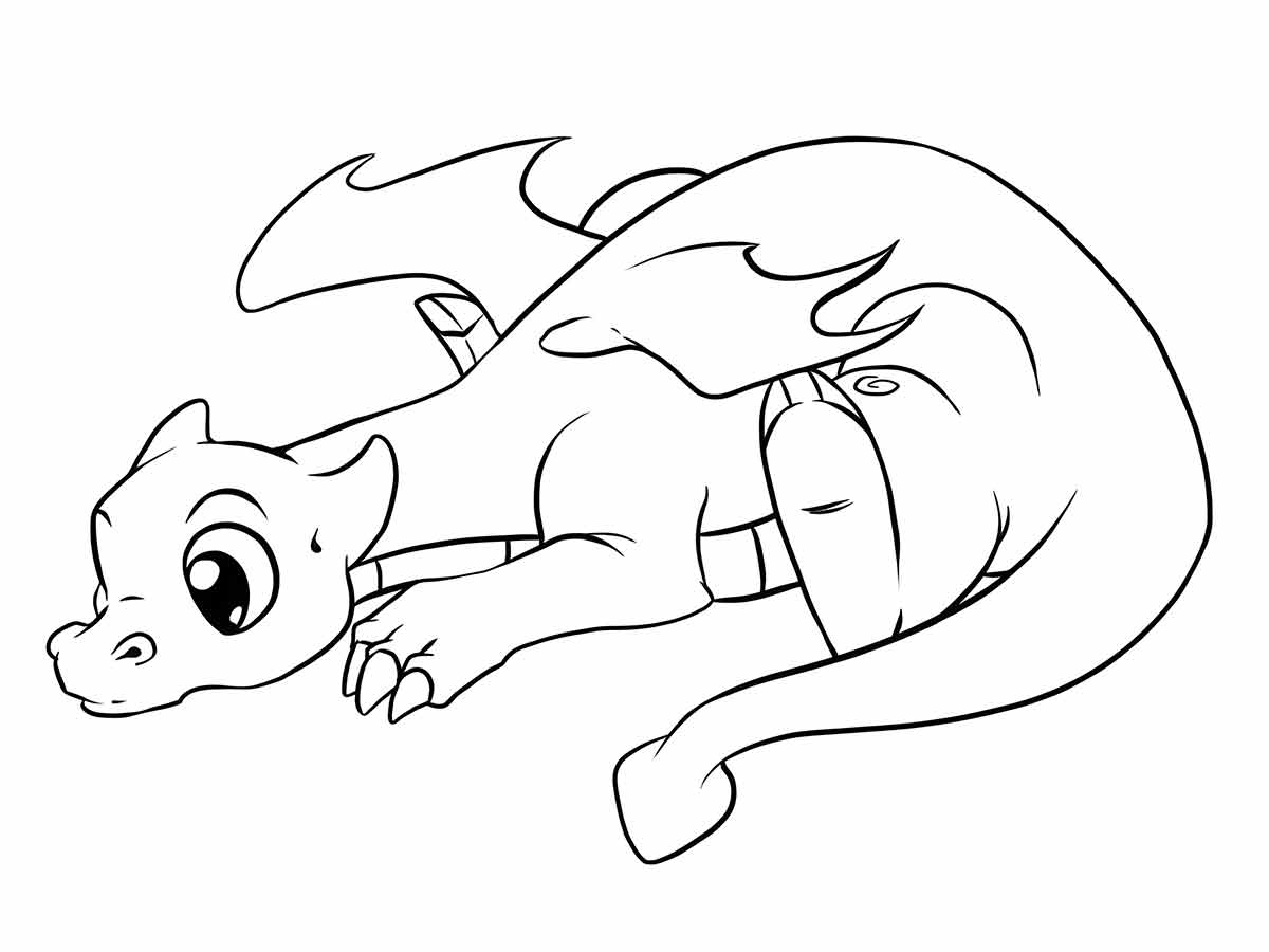 Dragon coloring page (5)