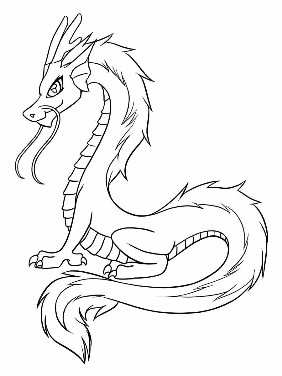 Dragon coloring page (6)